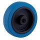 Roue caoutchouc EASYROLL® BLEU 100 x 35 moyeu 40 axe 12 mm à rouleaux - 180 Kg