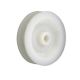 Poulie de diam 60/44 mm en polyamide PA 6 Blanc a palier lisse pour cable diam 10 mm CMU de 60 kg