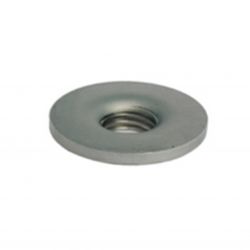 Platine inox ronde diam 50, taraudage M12, épaisseur 3 mm