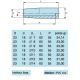 Poignée souple cylindrique en PVC 23x60 pour diam 10