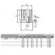 Embout insert laitonné taraudé tube carré M14 résistance : 10 000 N 40x3