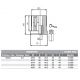 Embout insert laitonné taraudé tube carré M10 résistance : 12 000 N 50x3