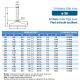 Pied articulé oscillant embase acier diam 50 et tige acier M10 long. 50 charge max 4 000 N