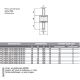 Plots cylindriques Mâle/Mâle 20x10 M6x16 60 Sh