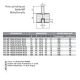 Plots cylindriques Mâle/Femelle 75x50 M12x37 60 Sh