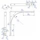 Courbe fer plat galvanisé (acier étiré) section 40 x 6 mm - rayon : 270 mm (panneaux de 400 mm maxi)