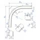 Courbe pour rail 7080 Rayon : 400 mm, percée pour raccordement