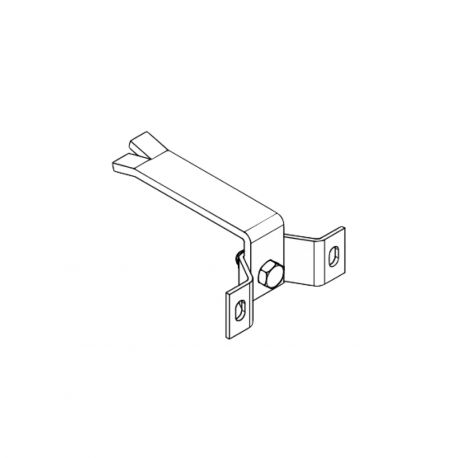 Support à sceller pour rail de section 50 x 6 mm