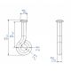 Anneau en acier diam 10 - diam intérieur 15 mm (capacité 20 kg)