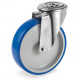 Roulette à oeil polyuréthane BLEU-SOFT® pivotante diamètre 80 mm - 75 Kg