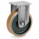 Roulette polyurethane FORTHANE® fixe diamètre 100 mm - 350 Kg