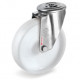 Roulette à oeil INOX polyamide 6 pivotante diamètre 125 mm - 220 Kg