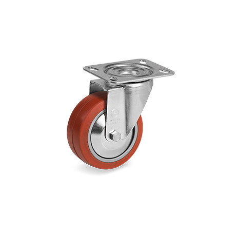 Roulette pivotante diamètre 100 mm pour chariot de four cuisson