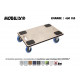 BOY MOBILIX® 600x400 Roulettes 2x Pivotantes + 2 x pivotantes à frein Caoutchouc super élastique BLEU EASYROLL®  - 450 Kg