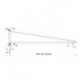 Potence triangulée légère murale à rotation 180° PMTL type porte-outils 50kg 2m