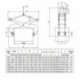 Pince pour le levage de charges à faces parallèles TRACTEL PB3 700-1000 CMU:1t