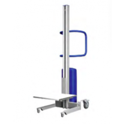 Gerbeur ergonomique semi-éléctrique - aluminium - CMU:50kg - hauteur de levée 1450 mm