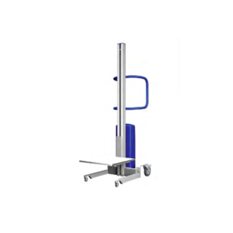 Gerbeur ergonomique semi-éléctrique - aluminium - CMU:50kg - hauteur de levée 1450 mm