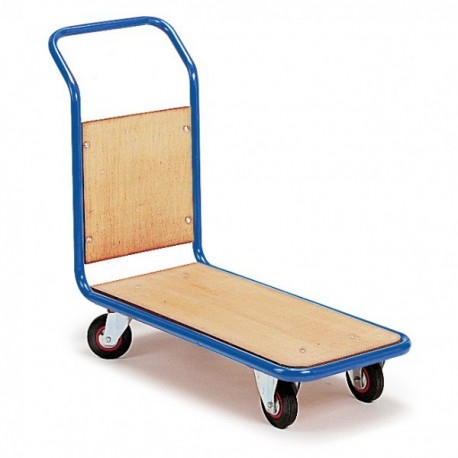 Chariot 1 dossier fixe bois 350kg - Dim:(L) 960 x (l) 450