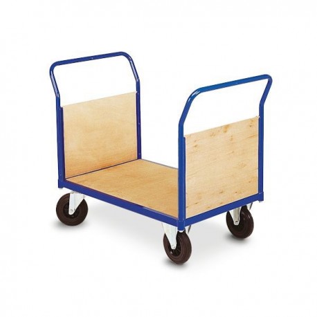 Chariot 2 dossiers bois amovibles 350kg - Dim:(L) 1000 x (l) 680