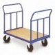 Chariot 2 dossiers tubulaires amovibles 800kg - Dim:(L) 1000 x (l) 705