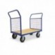 Chariot 2 dossiers grillagés amovibles 800kg - Dim:(L) 1000 x (l) 705