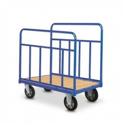 Chariot 2 ridelles tubulaires amovibles 800kg - Dim:(L)1255 x (l) 760