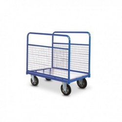 Chariot 2 ridelles grillagés amovibles 800kg - Dim:(L) 1055 x (l) 660