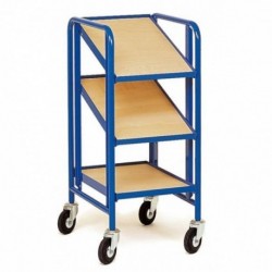 Porte-bacs supports inclinables et réglables - sans bac avec bois - 410 x 610 mm 200kg