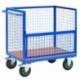 Chariots containers grillagés sans couvercle 500kg - Dim:(L) 1206 x (l) 756