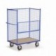 Chariot container grand volume 500kg - Dim:(L) 1206 x (l) 756