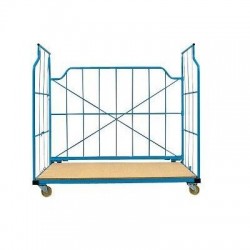 Chariot container repliable et emboîtable 800kg - Dim:(L) 2320 x (l) 1100