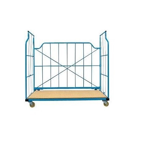 Chariot container repliable et emboîtable 800kg - Dim:(L) 2320 x (l) 1100