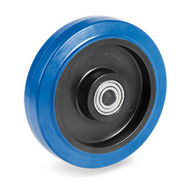 Roue caoutchouc super élastique EASYROLL® BLEU